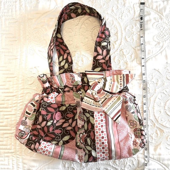 NWOT Patchwork Handbag with Tie Closure - Picture 10 of 10